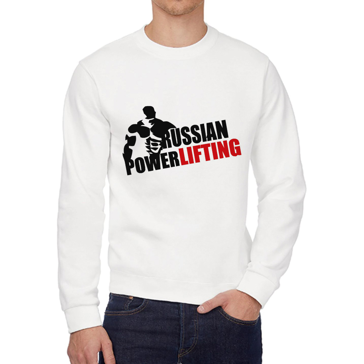 

Свитшот унисекс CoolPodarok W0113250 белый 46 RU, W0113250
