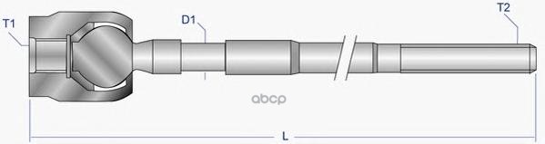 

Тяга Рулевая Без Нак.Fiat Moog арт. FI-AX-4080