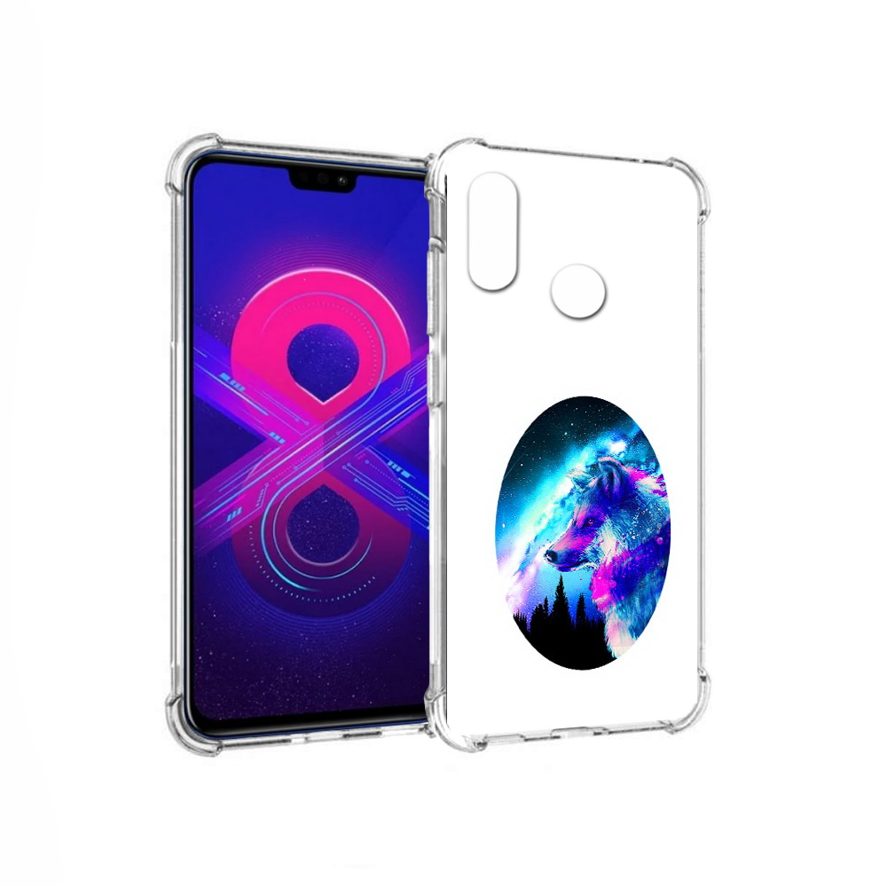 

Чехол MyPads Tocco для Honor 8X Max голубой волк (PT118941.31.293), Прозрачный, Tocco