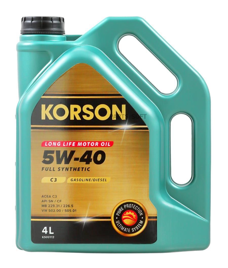 

Full Synthetic 5W-40 C3 4Л Korson ks00112