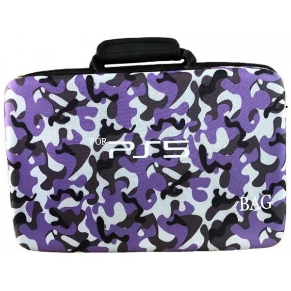 фото Чехол-сумка dobe travel handbag purple camouflage для ps5