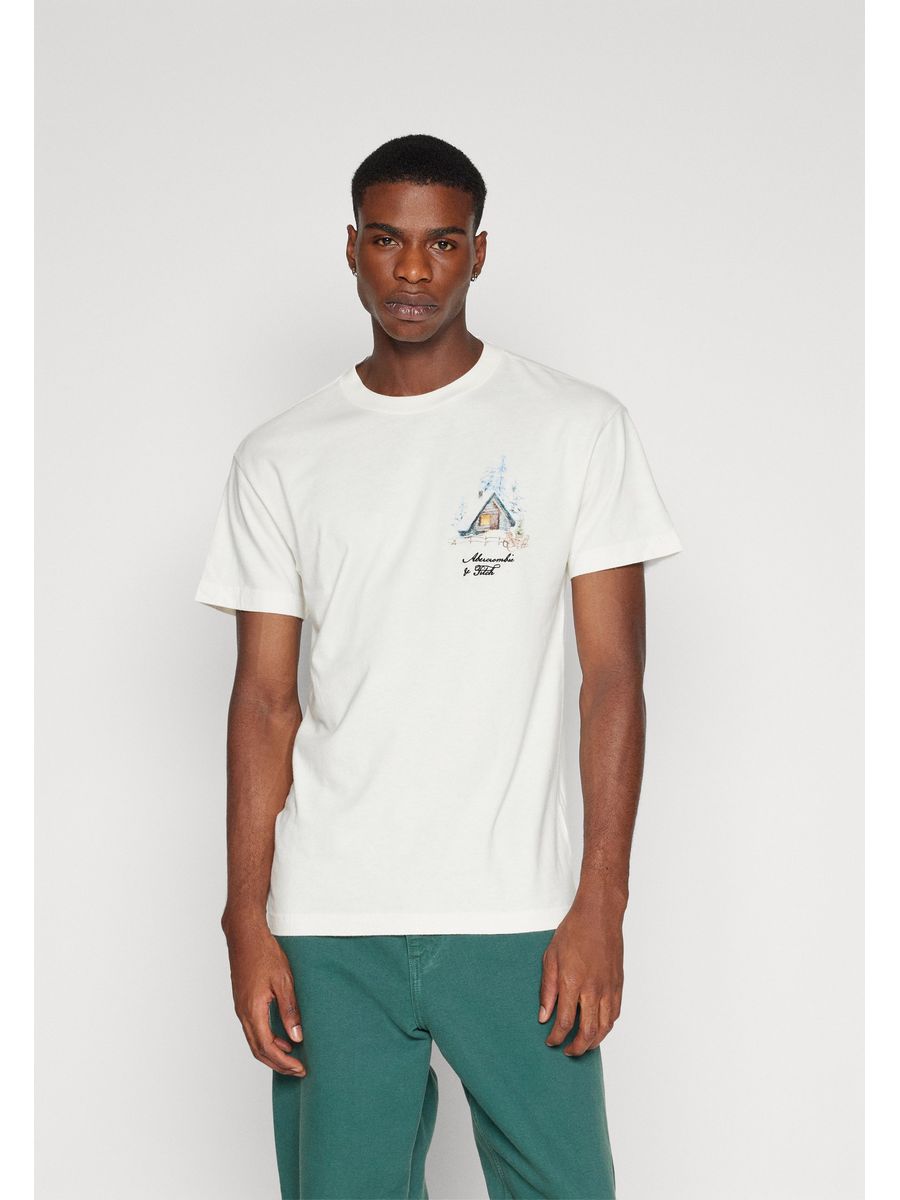 

Футболка мужская Abercrombie & Fitch A0F22O0BV белая M, Белый, A0F22O0BV