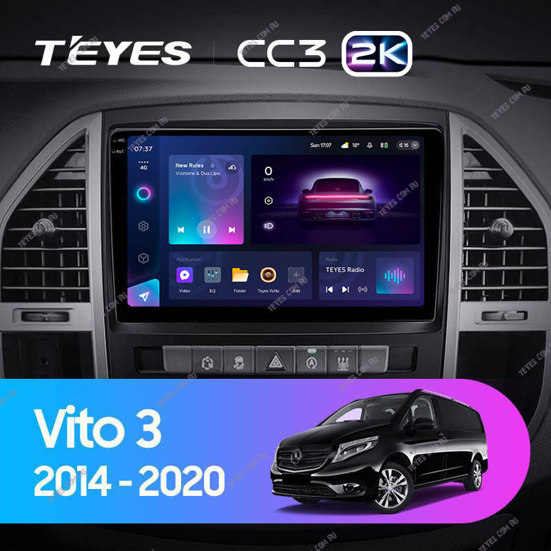 

Штатная магнитола Teyes CC3 2K 6/128 Mercedes-Benz Vito 3 W447 (2014-2020), CC3 2K