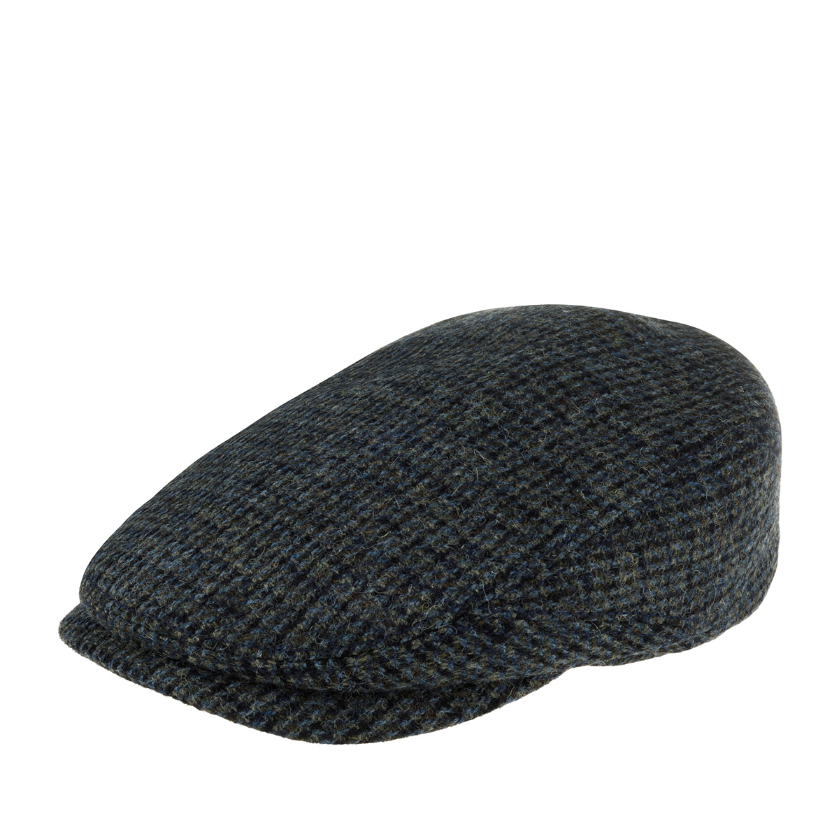 Кепка реглан унисекс Stetson 6380210 DRIVER CAP HARRIS TWEED серая/синяя, р.63