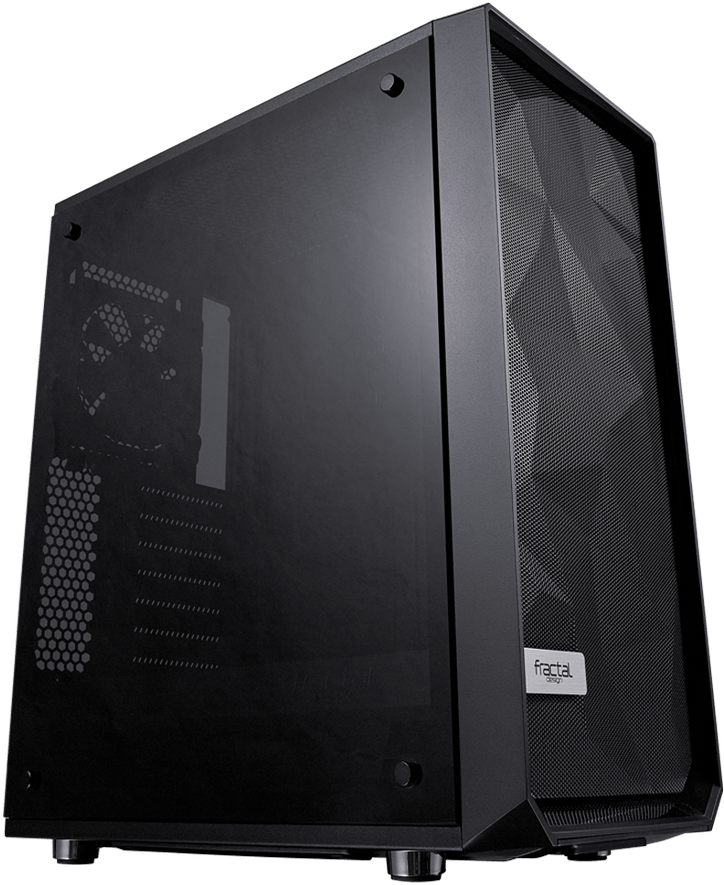 фото Корпус atx fractal design meshify c blackout tg, midi-tower, без бп black