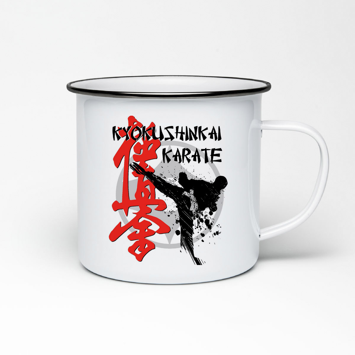 

Кружка металлическая CoolPodarok Kyokushinkai karate киокушинкай каратэ