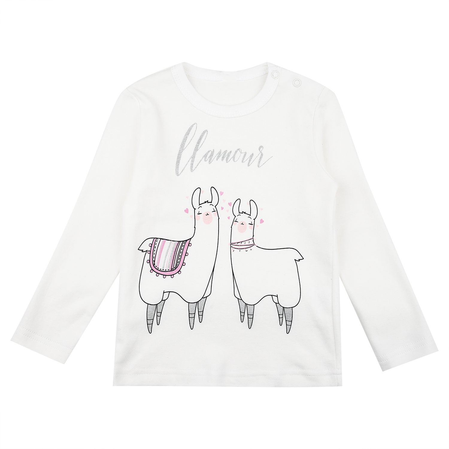 

Лонгслив Leader Kids Лама белый р.86, GL001018280