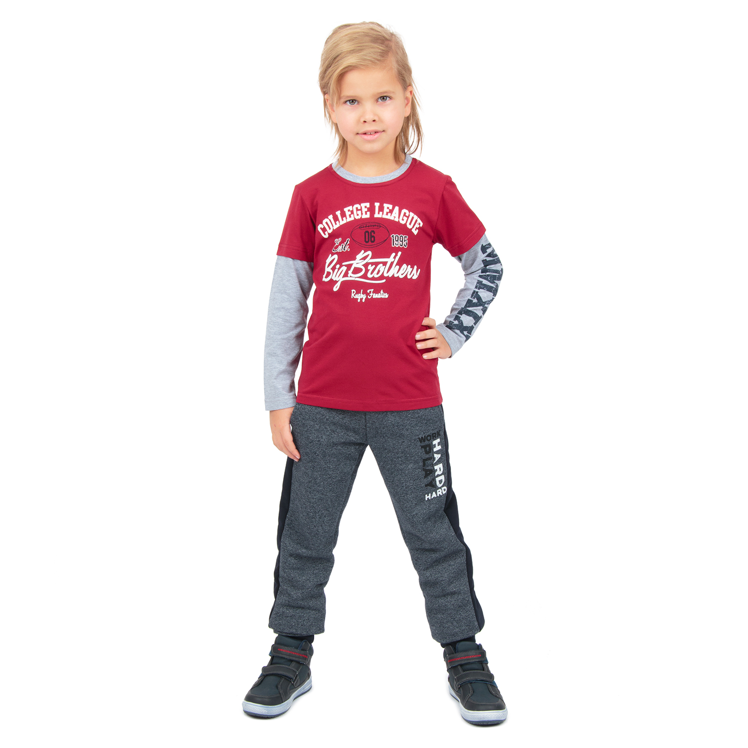 

Джемпер Leader Kids Чемпион серый/красный р.146, GL001018193
