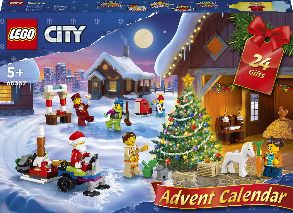 Конструктор LEGO City 60352 Advent Calendar countdown reminder calendar wooden eid can lender desk advent ramadan gift acrylic office