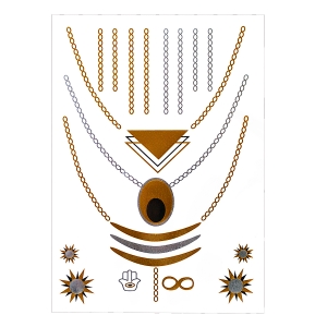 

Переводные татуировки "Gold & Silver - №6"