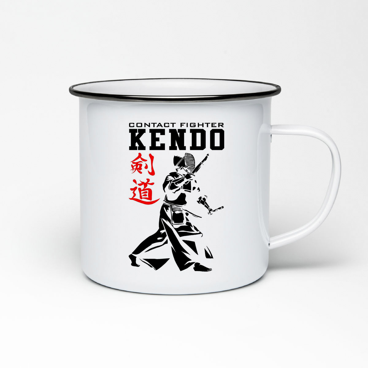 

Кружка металлическая CoolPodarok Contact fighter kendo Кендо