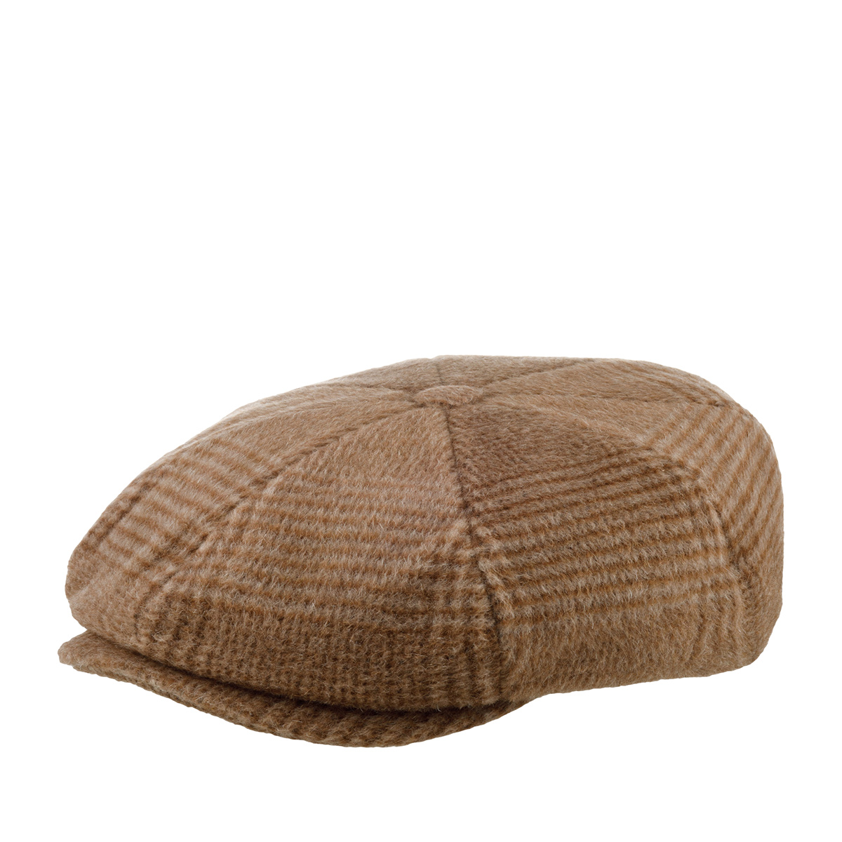 Кепка восьмиклинка унисекс Stetson 6810404 8-PANEL CAP WOOL MIX коричневая, р.63