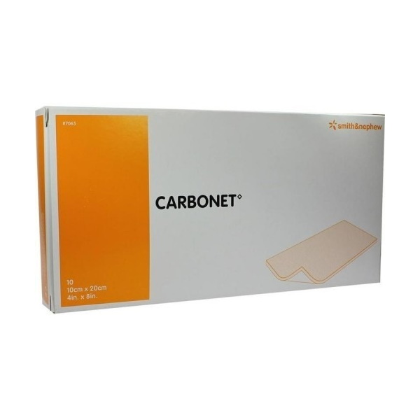 фото Carbonet / карбонет - дезодорирующая неадгезивная повязка с активированным углём, 10x20 см smith & nephew