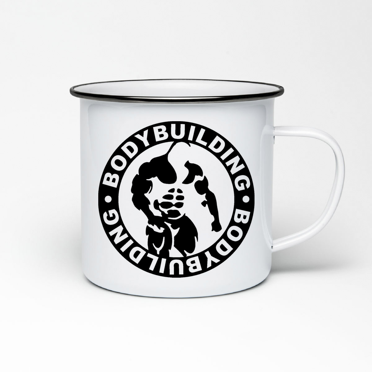 

Кружка металлическая CoolPodarok Bodybuilding бодибилдинг