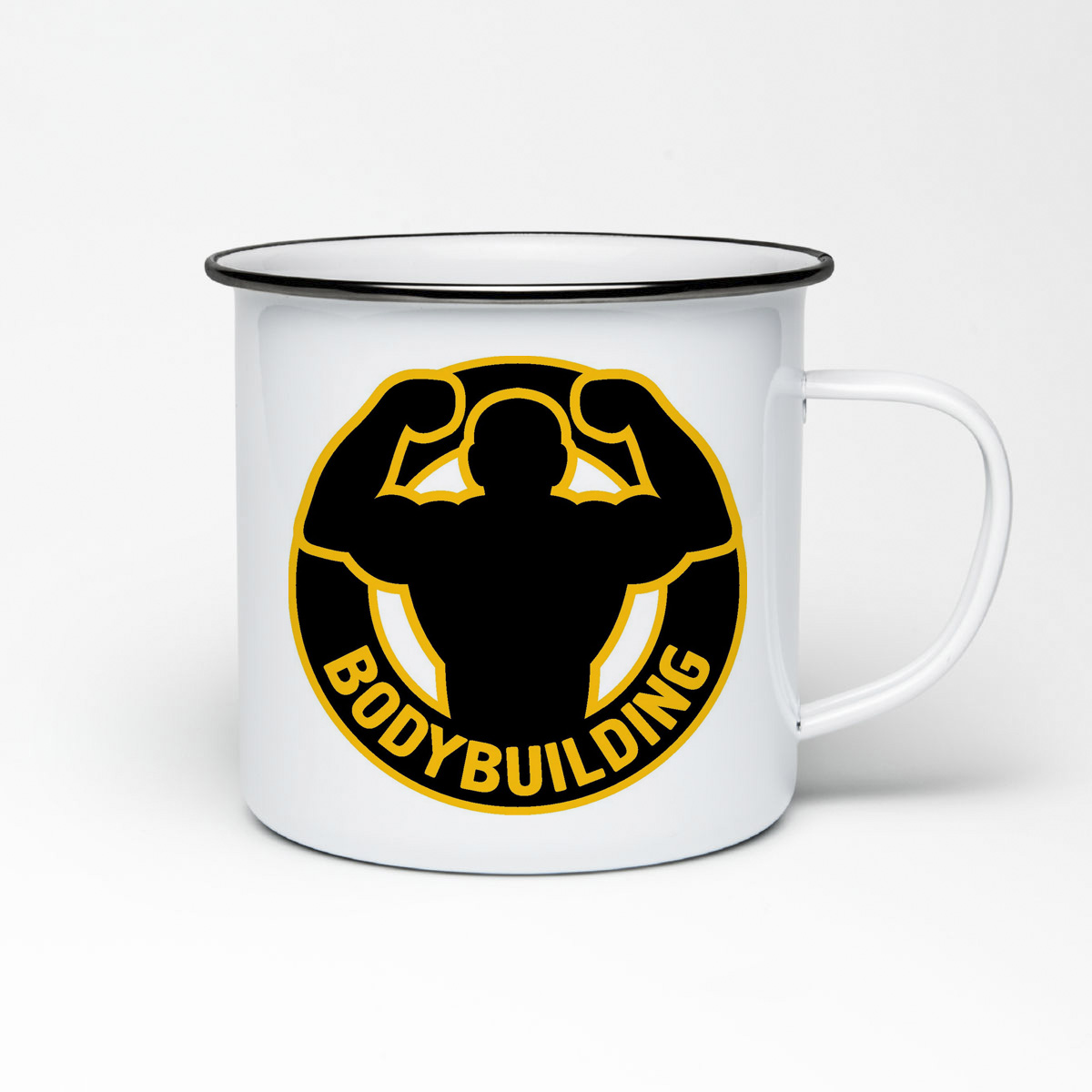 

Кружка металлическая CoolPodarok Bodybuilding бодибилдинг