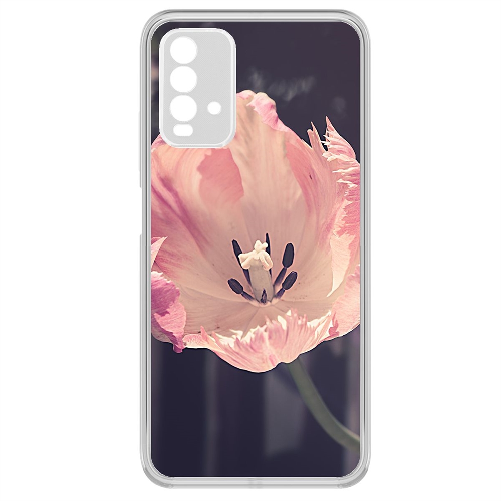 

Чехол-накладка Krutoff Clear Case Тюльпан для Xiaomi Redmi 9T, Прозрачный