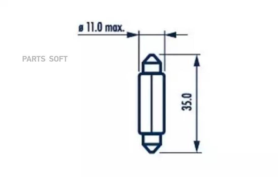 

NARVA 17136 ЛАМПА C5W 24V-5W (SV8,5)