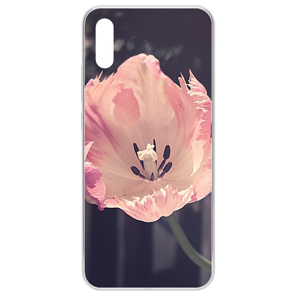 

Чехол-накладка Krutoff Clear Case Тюльпан для Xiaomi Redmi 9A, Прозрачный