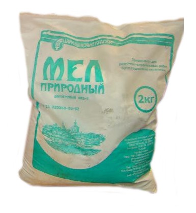 

Мел фасованый, 2кг, Белый