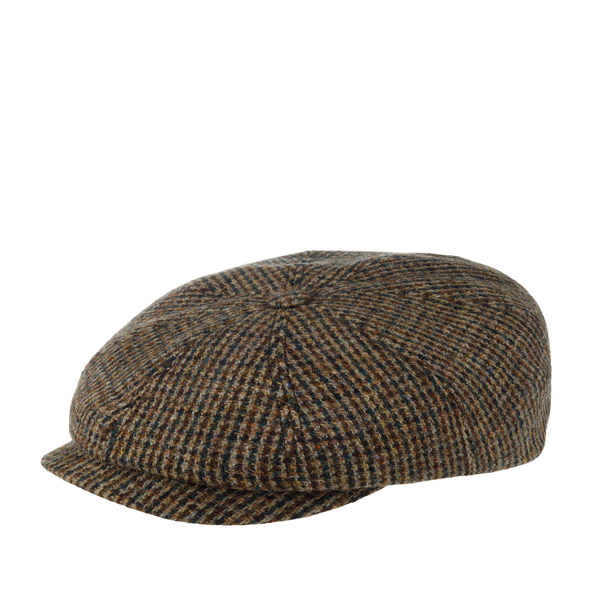 

Кепка восьмиклинка унисекс Stetson 6840214 HATTERAS HARRIS TWEED коричневая, р.59, Коричневый, 6840214 HATTERAS HARRIS TWEED