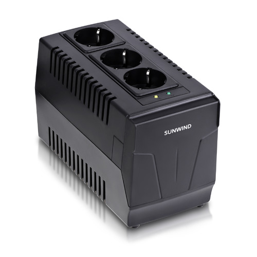 Стабилизатор напряжения SunWind AVR-1500 черный