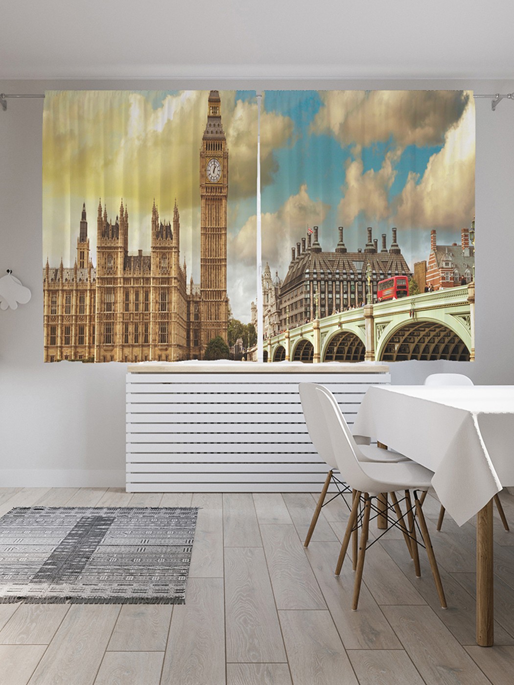 

Классические шторы JoyArty "Мост у Биг-Бена", серия Oxford DeLux, 2 полотна 145x180 см, Мост у Биг-Бена