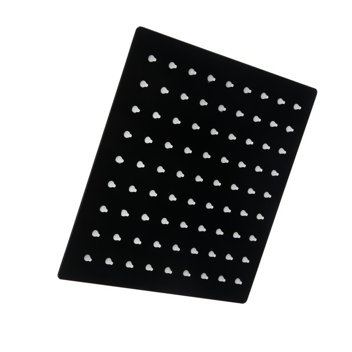 Лейка стационарная ZEIN Z2351, квадратная, 20 х 20 см, 1 режим, нержавеющая сталь, черный clp зебра m лежанка квадратная для животных с рисунком