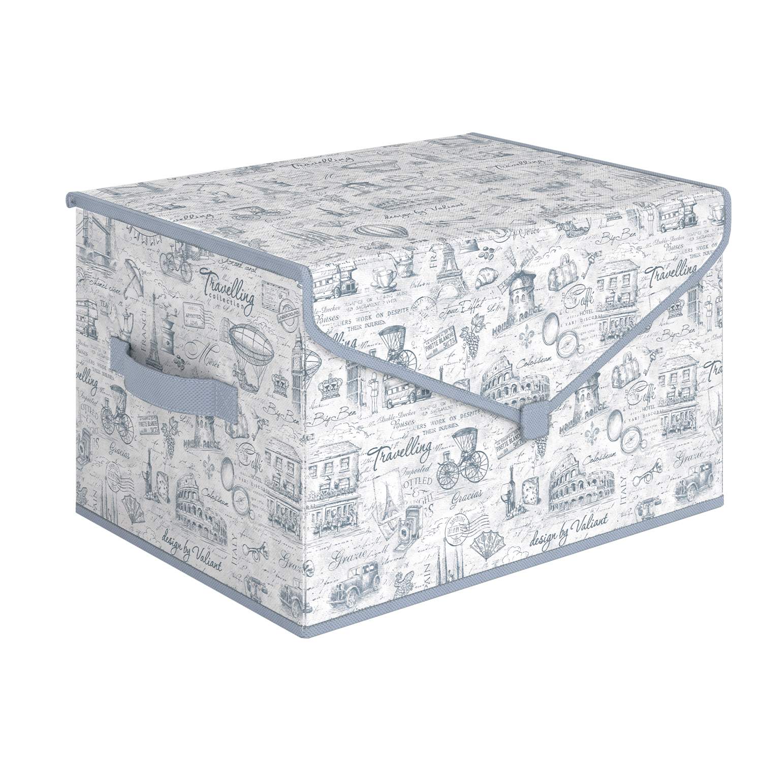 

Коробка для хранения вещей с крышкой Valiant TI-BOX-TM 40х30х25 см, BOX-TM