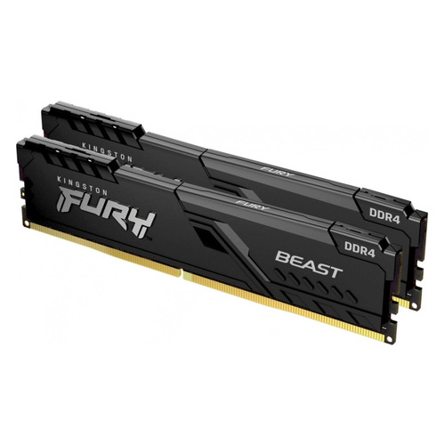 Модуль памяти Kingston Fury Beast Black KF432C16BBK2/16-SP DDR4 - 2x 8ГБ 3200, DIMM, Ret