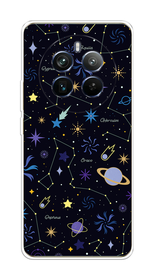 

Чехол на Realme 12+ "Цветной космос", Желтый, 2516350-1