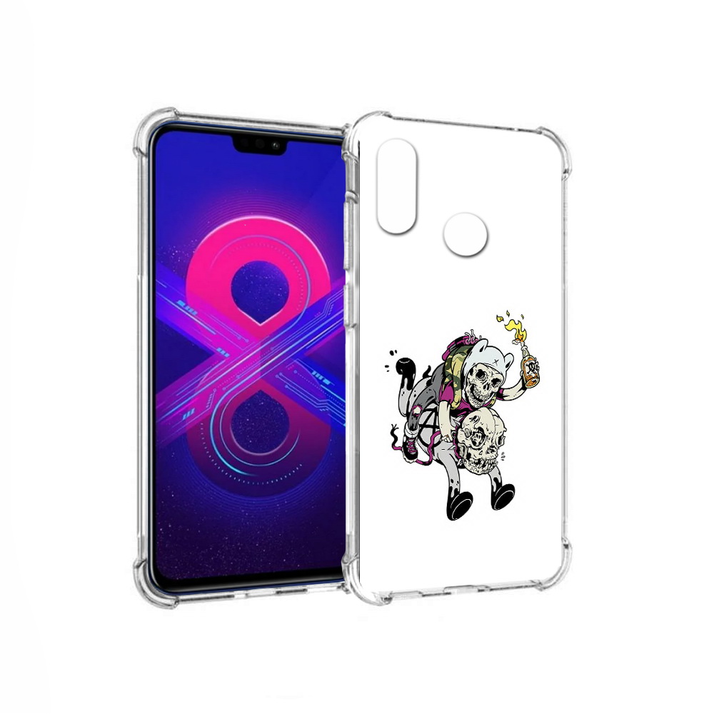 

Чехол MyPads Tocco для Honor 8X Max время приключений скелеты (PT118941.31.277), Прозрачный, Tocco