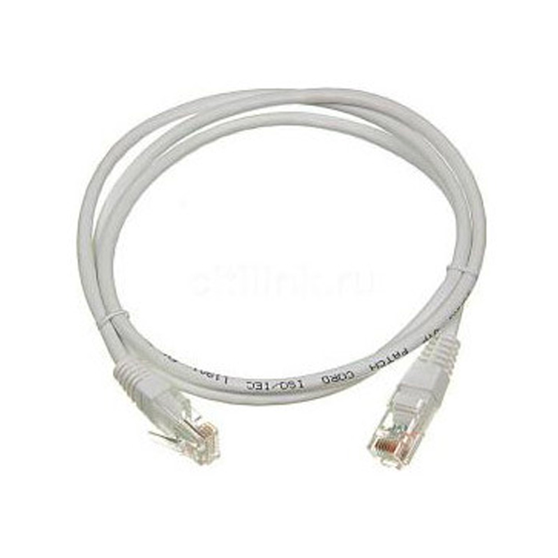 Патч-корд Lanmaster RJ45 - RJ45 вилка-вилка 2м (TWT-45-45-2.0/S-GY) серый