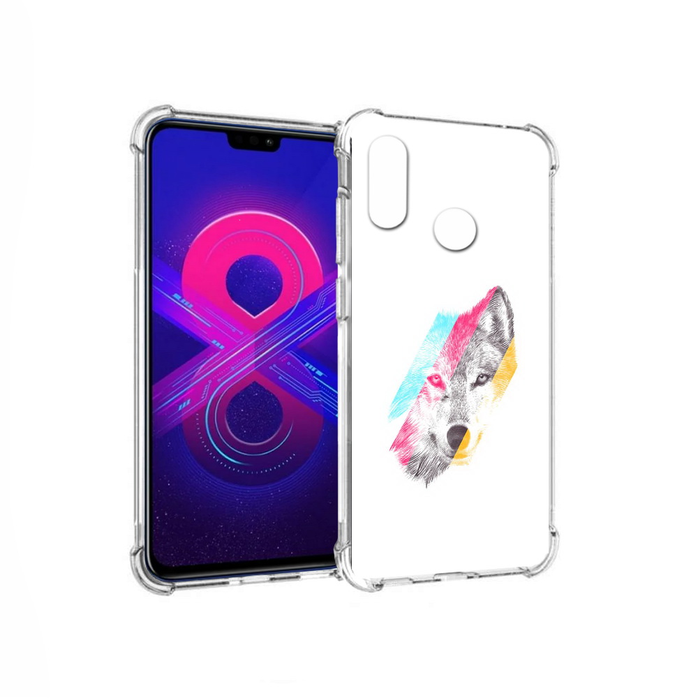 

Чехол MyPads Tocco для Honor 8X Max волк градиент (PT118941.31.268), Прозрачный, Tocco