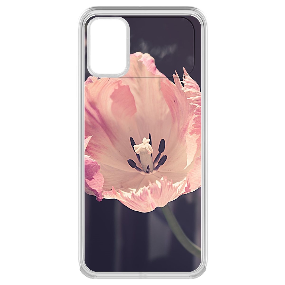 

Чехол-накладка Krutoff Clear Case Тюльпан для Poco M3, Прозрачный