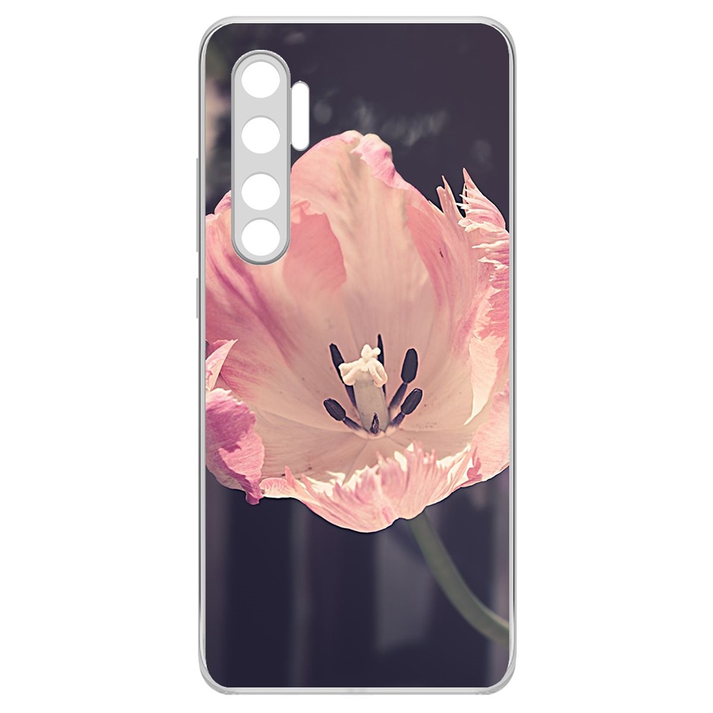

Чехол-накладка Krutoff Clear Case Тюльпан для Xiaomi Mi Note 10 Lite