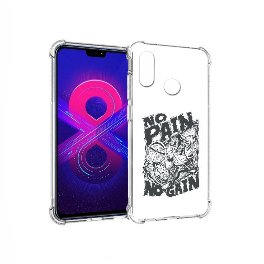 

Чехол MyPads Tocco для Honor 8X Max бодибилдинг тяжелая работа (PT118941.31.238), Прозрачный, Tocco