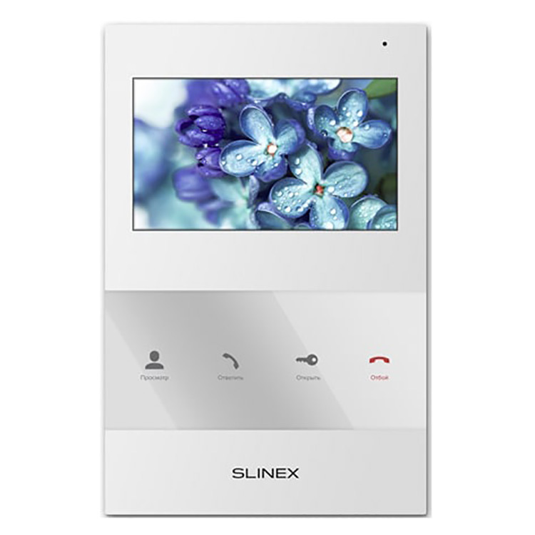 Видеодомофон Slinex SQ-04White с 4,3-дюймовым экраном высокого разрешения монитор домофона