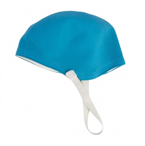 Шапочка для плавания Fashy Girls Rubber Cap with Strap Blue