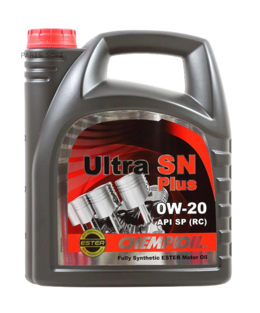 

Моторное масло Chempioil синтетическое Ultra Sn Plus Sp 0W20 4л