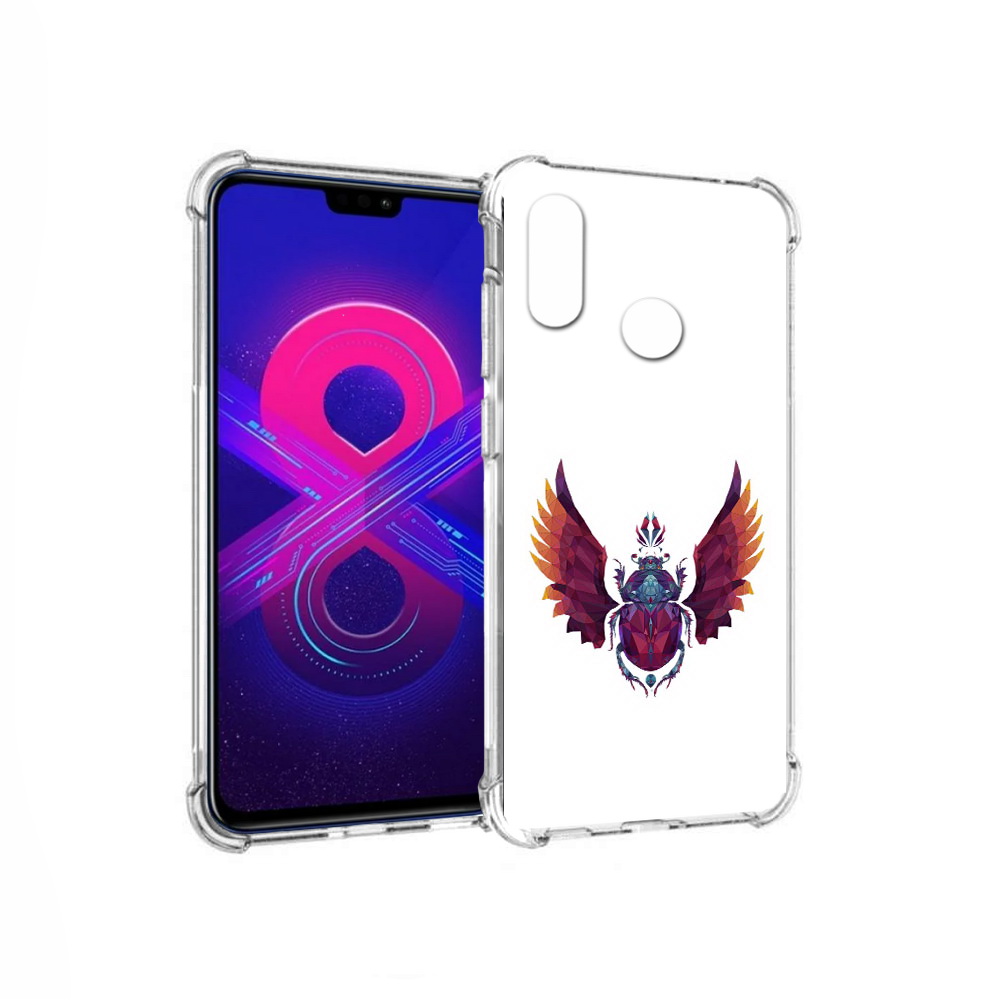 

Чехол MyPads Tocco для Honor 8X Max алмазный скоробей (PT118941.31.219), Прозрачный, Tocco