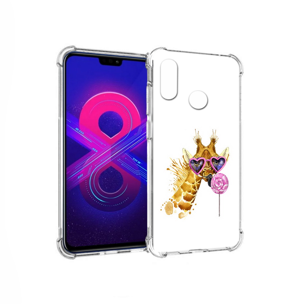 

Чехол MyPads Tocco для Honor 8X Max акварельный жираф (PT118941.31.217), Прозрачный, Tocco