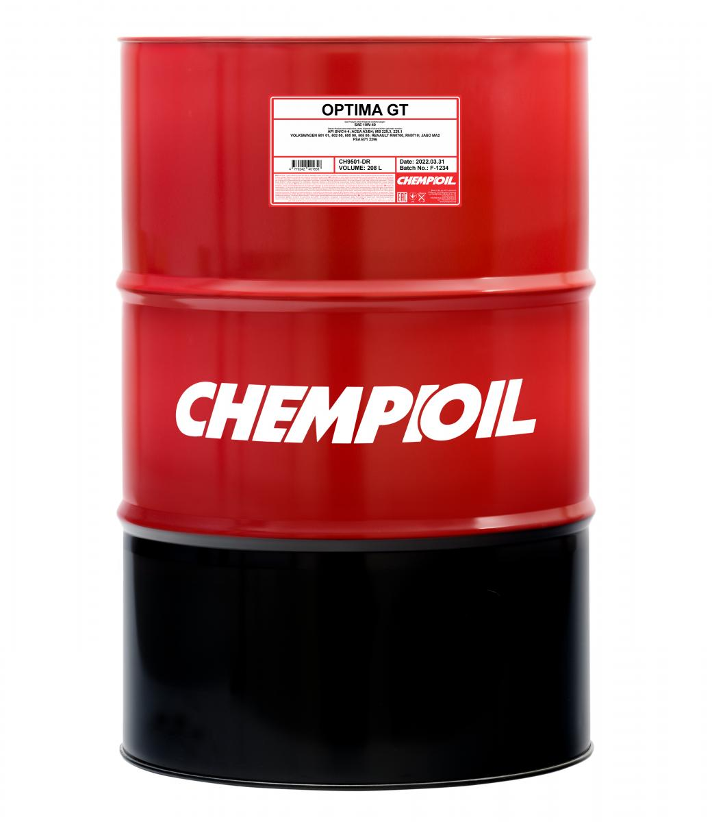 

Моторное масло Chempioil полусинтетическое Optima GT SN/CF A3/B4 10W40 208л
