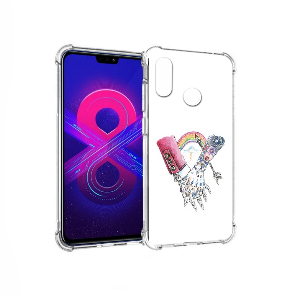 

Чехол MyPads Tocco для Honor 8X Max абстракция руки в татуировках (PT118941.31.212), Прозрачный, Tocco
