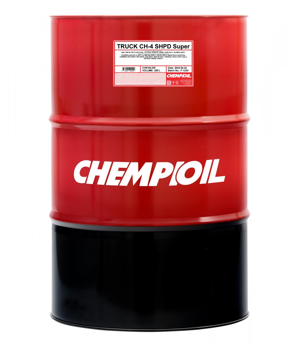 Моторное масло Chempioil полусинтетическое TRUCK Super SHPD CI-4CH-4SL 15W40 CH4 208л 78286₽