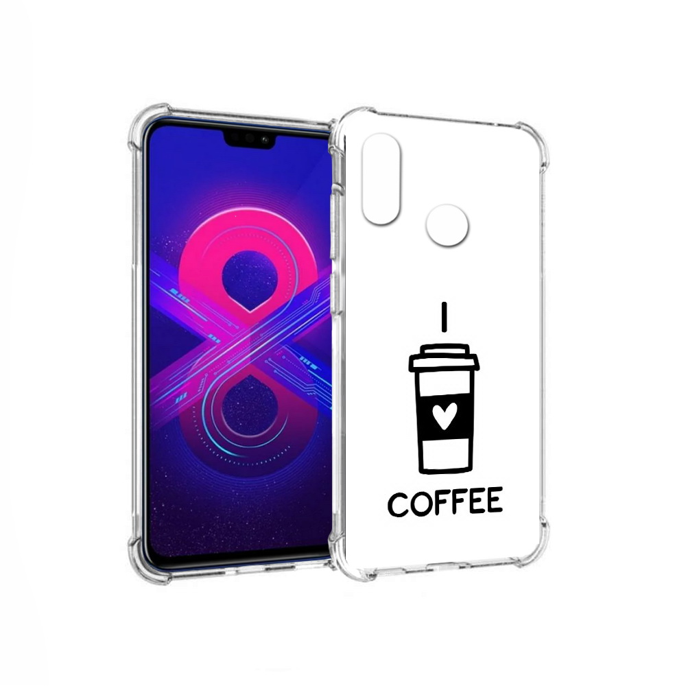 

Чехол MyPads Tocco для Honor 8X Max Я люблю кофе (PT118941.31.206), Прозрачный, Tocco