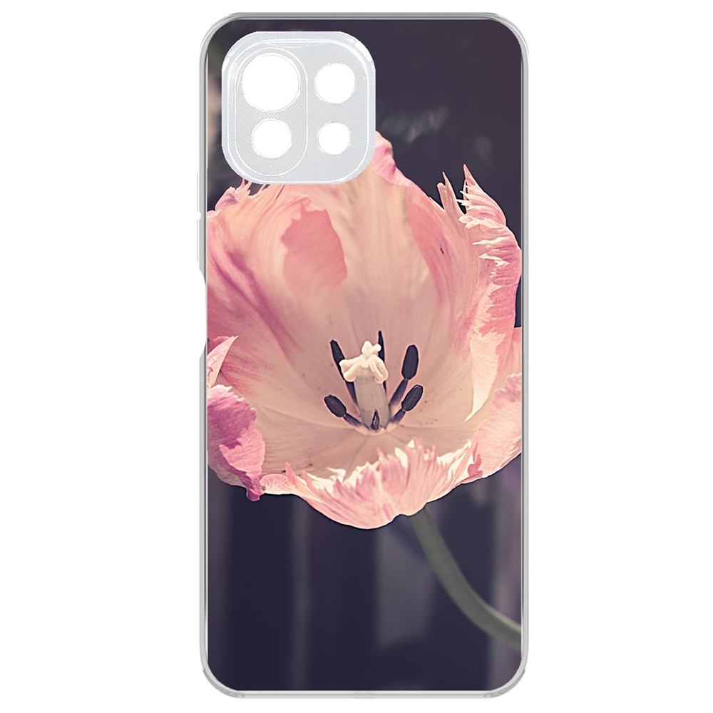

Чехол-накладка Krutoff Clear Case Тюльпан для Xiaomi Mi 11 Lite