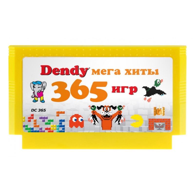 

Игровой Dendy картридж 8-bit365 игр Мега хиты Денди DC365, DC365