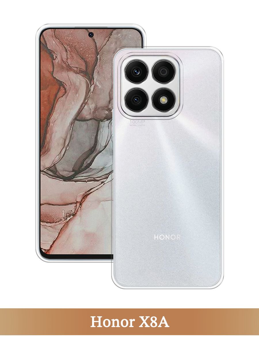 

Чехол на Honor X8A прозрачный, 6120750-1