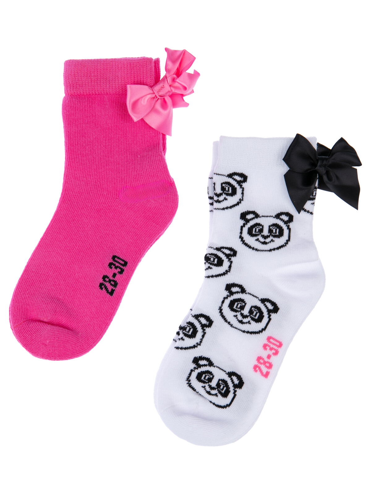 

Носки детские 2 шт PlayToday 12422191, белый,розовый,черный, 20, 12422191