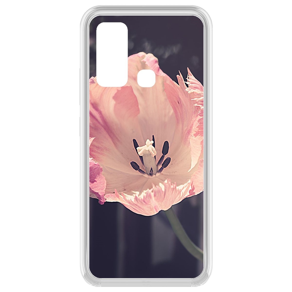 

Чехол-накладка Krutoff Clear Case Тюльпан для Vivo Y30